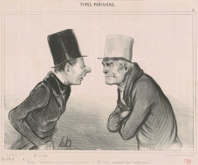 Du ræsonnerer som en stok! af Honoré Daumier