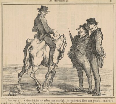 Ser du...jeg har lige lavet...mit marked... af Honoré Daumier