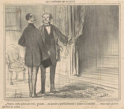 Se, dette rum er meget stort... af Honoré Daumier