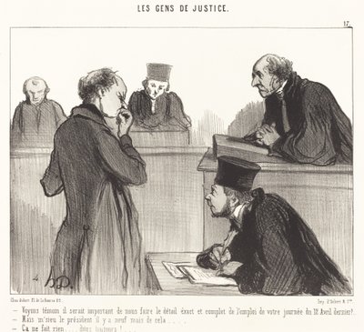 At se vidne ville det være vigtigt at... af Honoré Daumier