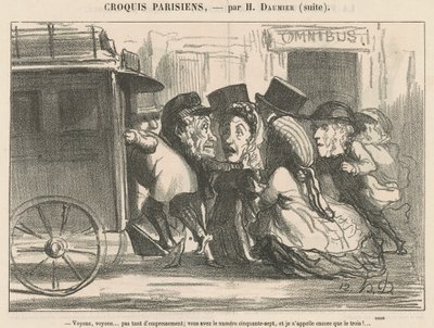 Lad os se... ikke så ivrig... af Honoré Daumier