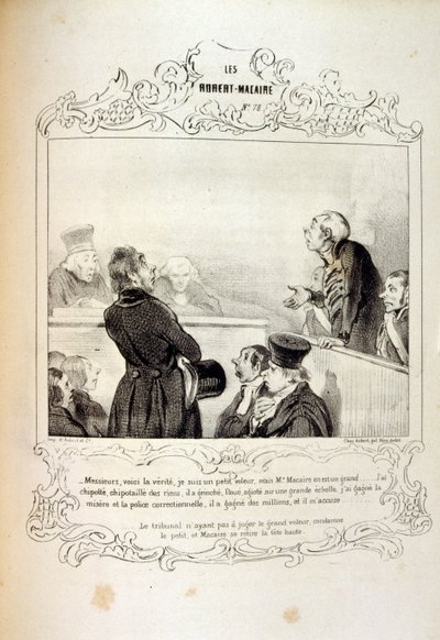 illustrationer om ideer og legender Philipon under titlen Les Cent og Robert Macaire af Honoré Daumier