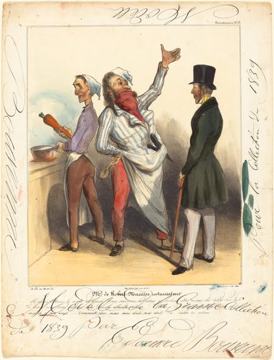 Mr. de Robert Macaire Restauratør af Honoré Daumier and Edouard Bouvenne