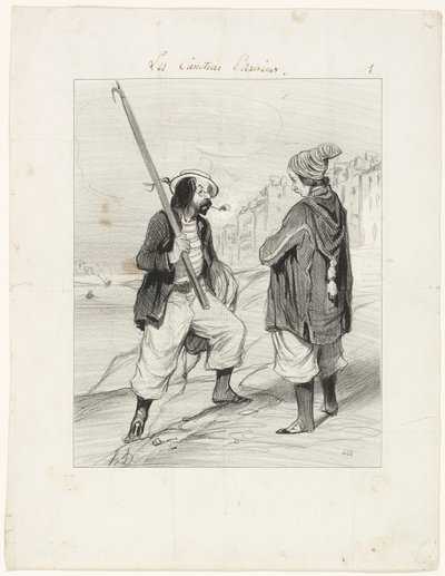 All Right Rigobert, My Old Friend..., plade 1 fra Les Canotiers Parisiens af Honoré Victorin Daumier
