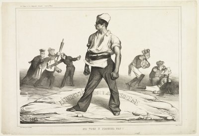 Du skal ikke blande dig i det, plade 20 af Honoré Victorin Daumier
