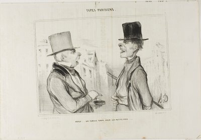 Great Times for Small Fry..., plade 7 fra Types Parisiens af Honoré Victorin Daumier