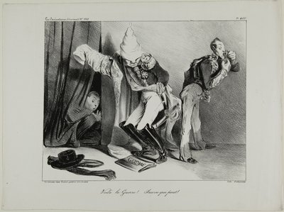 "Det er krig! ... Alle for sig selv!", plade 460 af Honoré Victorin Daumier