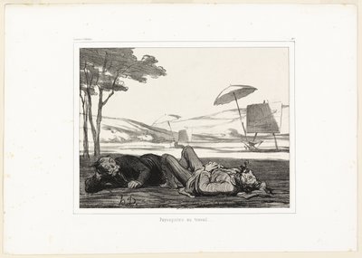 Landskabsmalere i arbejde, planche 309 fra Souvenirs d