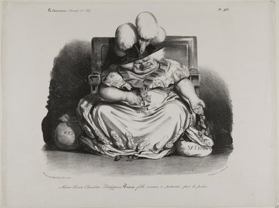 Marie Louise Charlotte Philippine Pairie, prostitueret, godkendt af politiet af Honoré Victorin Daumier