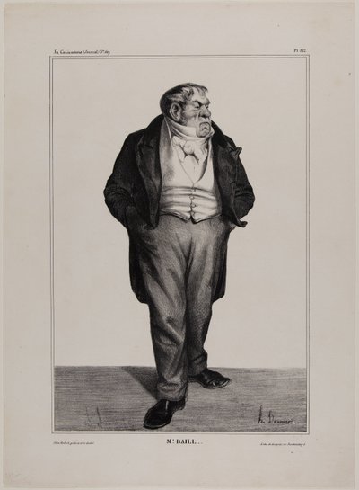 Mr. Baill, plade 312 fra Berømtheder i tegneserier af Honoré Victorin Daumier