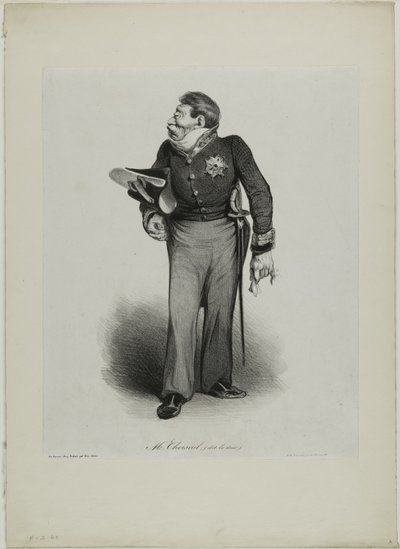 Mr. Choiseul, (kaldet le Duc), plade 502 af Honoré Victorin Daumier