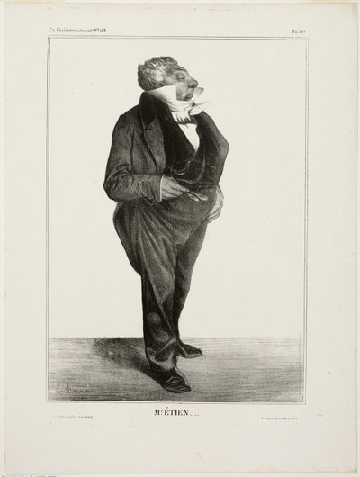 Mr. Étien...., plade 283 fra Tegneserieberømtheder af Honoré Victorin Daumier