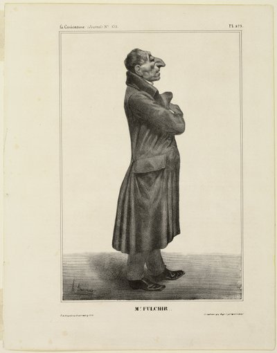 Mr. Fulchir..., plade 273 fra Tegneserieberømtheder af Honoré Victorin Daumier