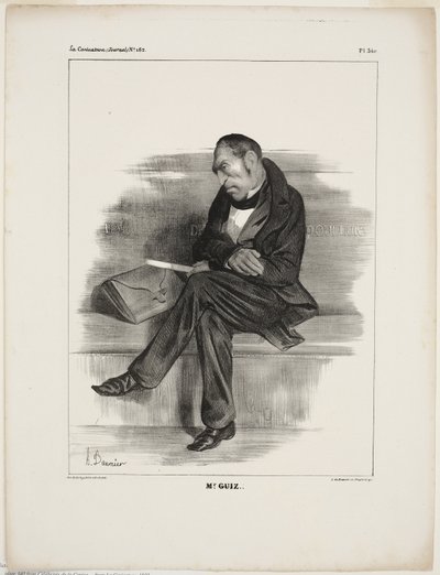 Mr. Guiz..., plade 340 fra Tegneserieberømtheder af Honoré Victorin Daumier