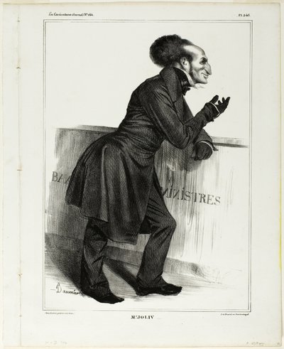 Mr. Joliv...., plade 346 fra Berømtheder i tegneserier af Honoré Victorin Daumier