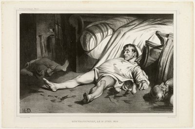 Rue Transnonain, den 15. april 1834, 2. oktober 1834, plade 24 fra L