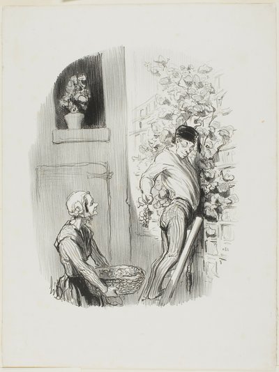 Druesamleren, fra Les Bons Bourgeois af Honoré Victorin Daumier