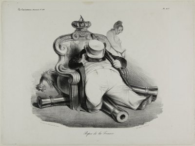 Frankrigs hvile, plade 417 af Honoré Victorin Daumier