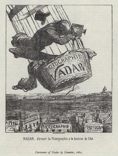 Nadar løfter fotografiet til kunstniveau af Honore (after) Daumier