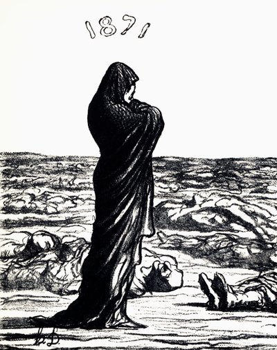 1871, Allegori (litho) af Honoré Daumier