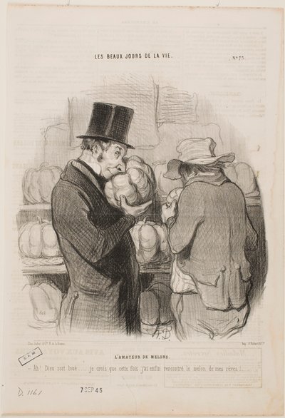 En kender af meloner af Honoré Daumier