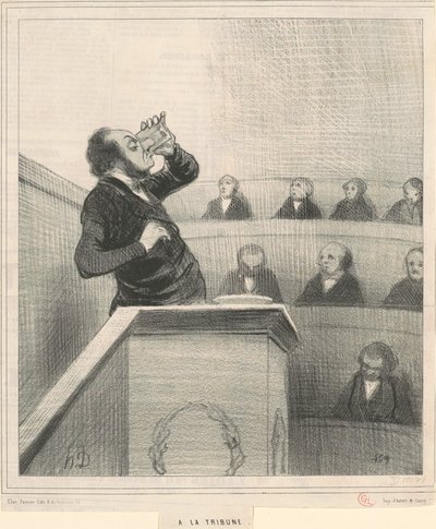 til tribunen af Honoré Daumier