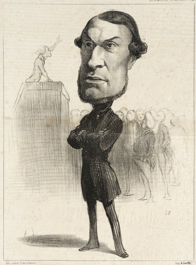 Achille Fould af Honoré Daumier