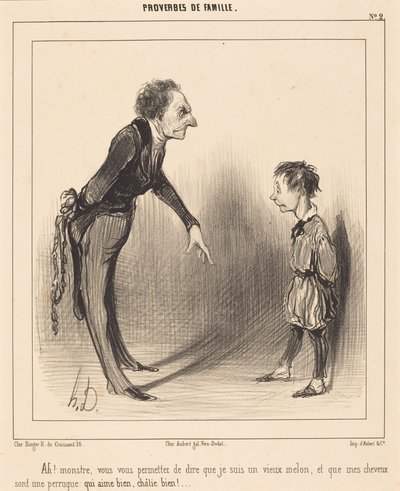 Åh! Uhyre, De tillader Dem... af Honoré Daumier