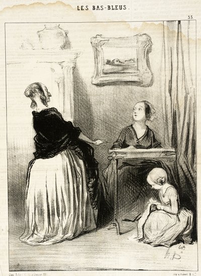 Ah!... Hvilken besynderlig opdragelse giver De Deres datter?... af Honoré Daumier