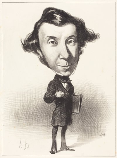 Alex. Ch. Henri de Tocqueville af Honoré Daumier
