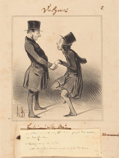 Kom så! Min unge ven, et godt håndtryk... af Honoré Daumier
