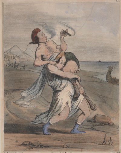 Oldtidshistorie, nr. 13: The Abduction of Helen (Ancient History, nr. 13: The Abduction of Helen) af Honoré Daumier