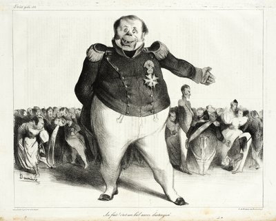 Sandelig! Det er et ret fornemt bal! af Honoré Daumier