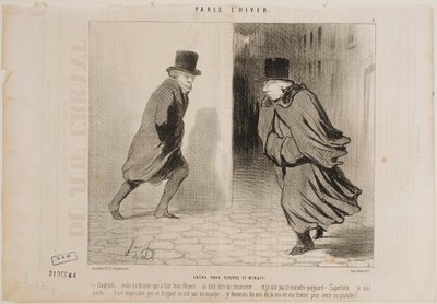 Mellem klokken 11 og midnat af Honoré Daumier
