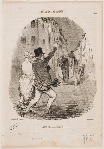 Pokkers! Det er fuldt! af Honoré Daumier