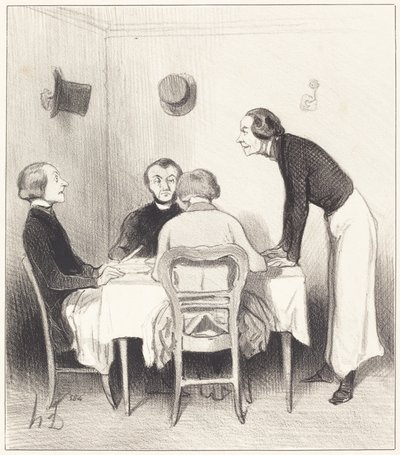 restaurant gulerod af Honoré Daumier