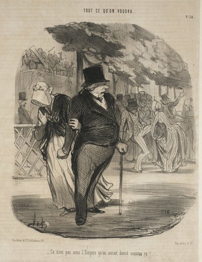 Under kejserdømmet ville man ikke have danset sådan! ... af Honoré Daumier