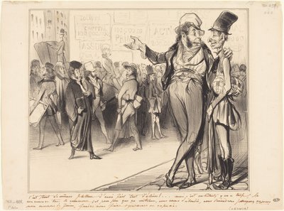 Det er dog smigrende at have haft så mange elever!... af Honoré Daumier