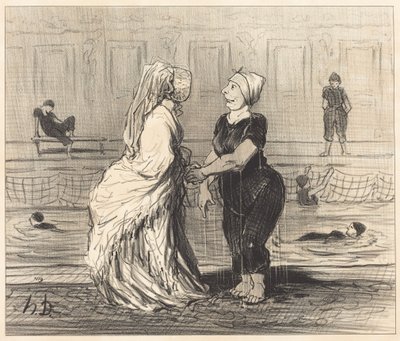 Kære baronesse, jeg lykønsker Dem... af Honoré Daumier