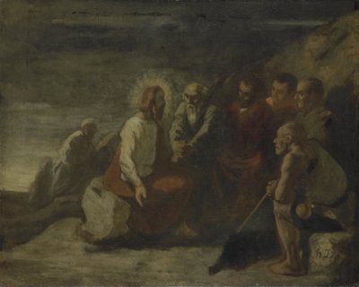 Kristus og hans disciple af Honore Daumier
