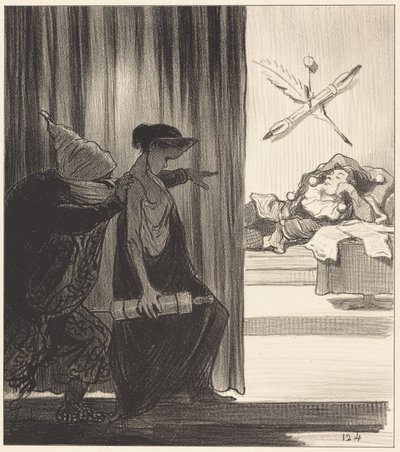 Clytemnestra skubbet af mimi Véron... af Honoré Daumier