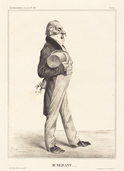 Greve Horace Sébastiani af Honoré Daumier