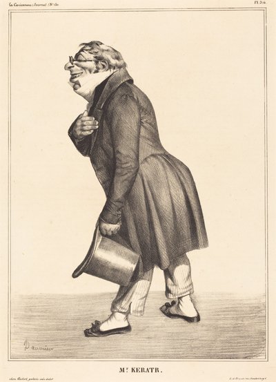 Greve de Kératry af Honoré Daumier