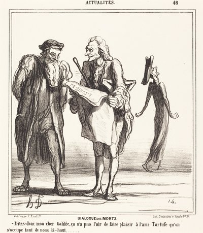 De dødes dialog af Honoré Daumier
