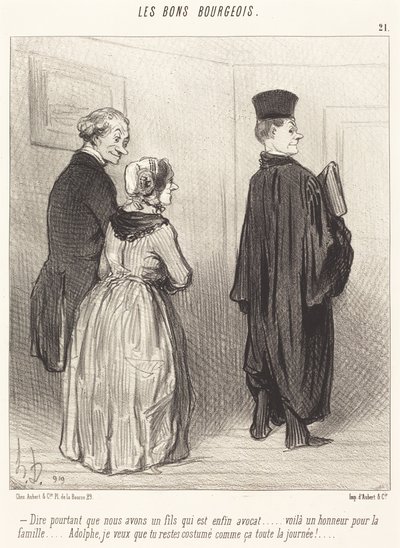 At sige... at vi har en søn, som er... advokat... af Honoré Daumier