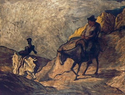 Don Quixote og Sancho Panza af Honoré Daumier