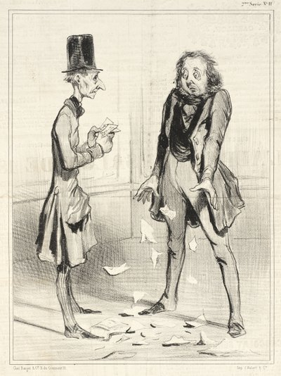 Igen mine kreditorer, altid... af Honoré Daumier