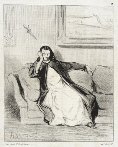 Helvede og fordømmelse!... Piftet ud... Piftet ud!!... Piftet ud! af Honoré Daumier