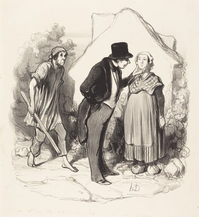 Ville din mand være jaloux... af Honoré Daumier