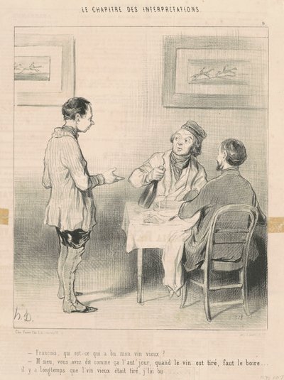 François, der drak min vin... af Honoré Daumier